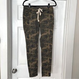 Vintage American Bazi Drawstring Camouflage Skinny Trousers